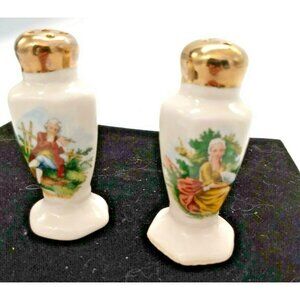 Vintage Greenfield Village Salt & Pepper Set - Hand Painted